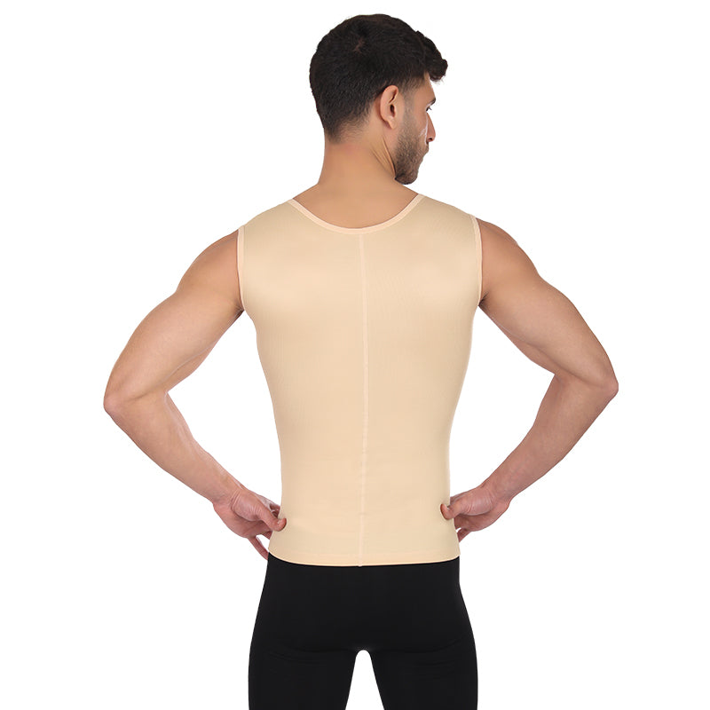 Men's Sleeveless Compression Vest (SO23, Hook and Eye Front)
