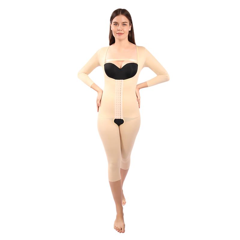 Bodysuit with 3/4 Sleeves, Calf Length (SO29 S.P, Open Buttock)