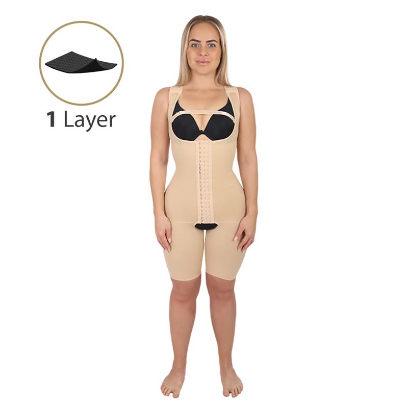 Open Buttock Girdle, Above the Knee (1 Layer)