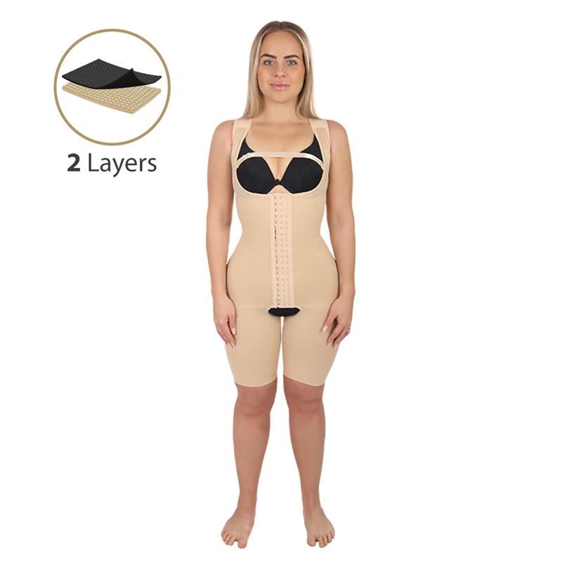 Open Buttock Girdle, Above the Knee (SO2H, 2 Layer)